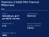 Thermion 2 XQ50 PRO Thermal Riflescope